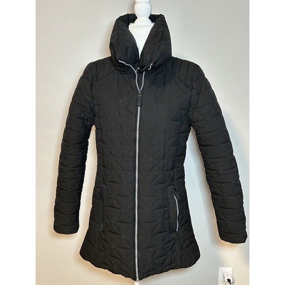 Marc New York Puffer Jacket Black with Pockets High Neck Medium￼ - Picture 1 of 9